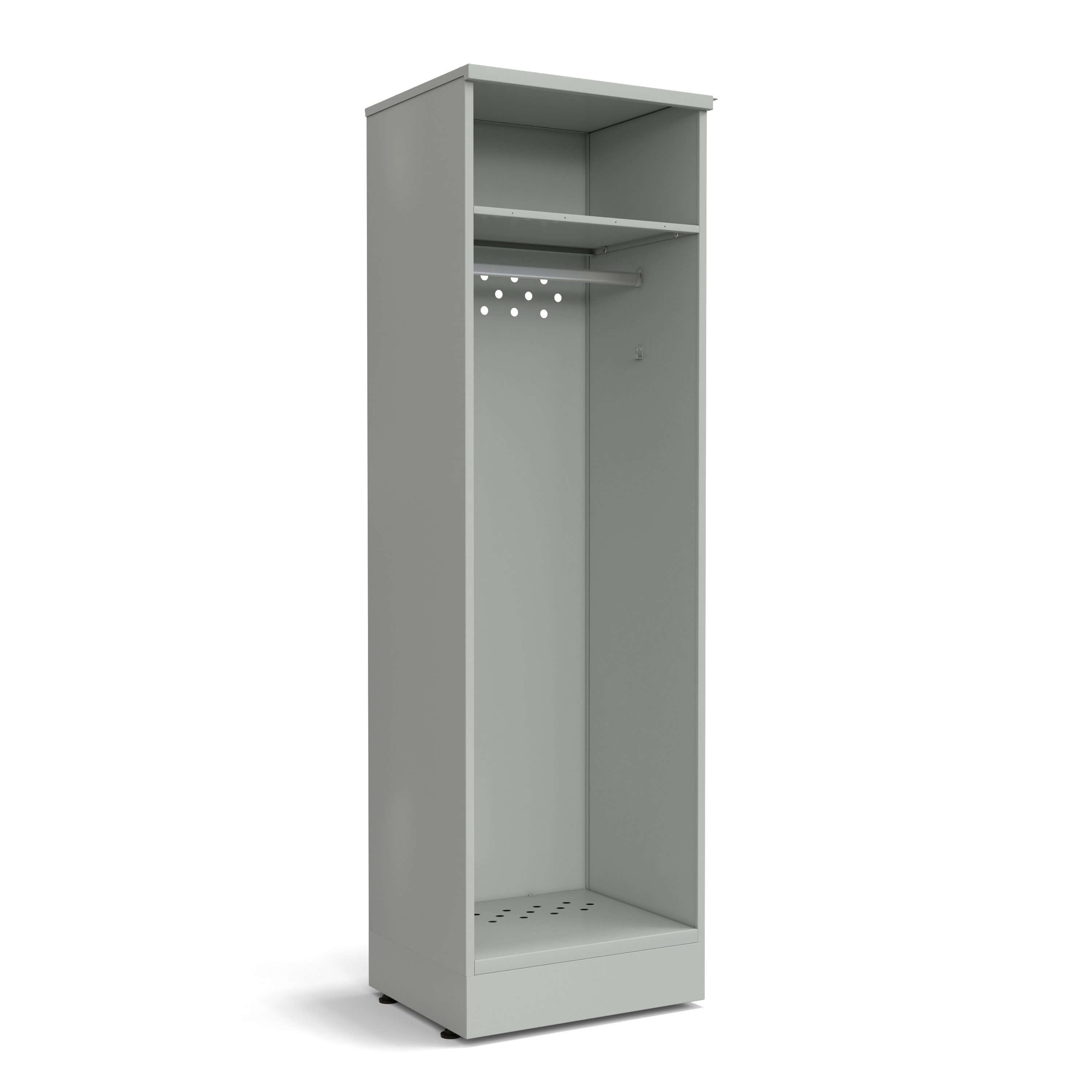 77.0777.00.10.00 Шкаф для одежды 600х500х2000 мм серый