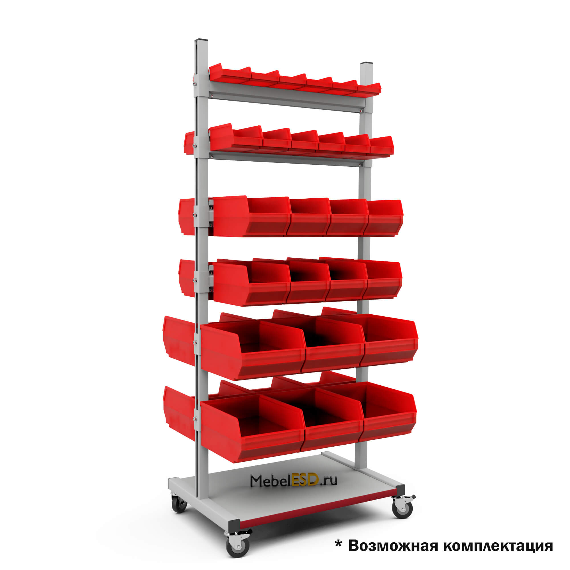 СМЛ Стойка мобильная для лотков 1650х500х710 мм
