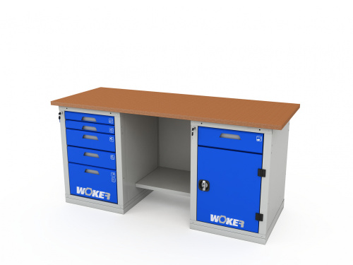 ER-00020373 Верстак двухтумбовый WOKER PRO 2502.1800