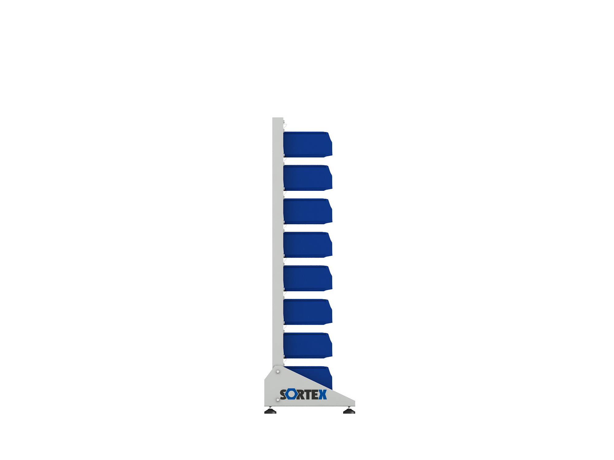 ER-00024066 Стеллаж для пластиковых лотков SORTEX односторонний 1500x1000x450.02