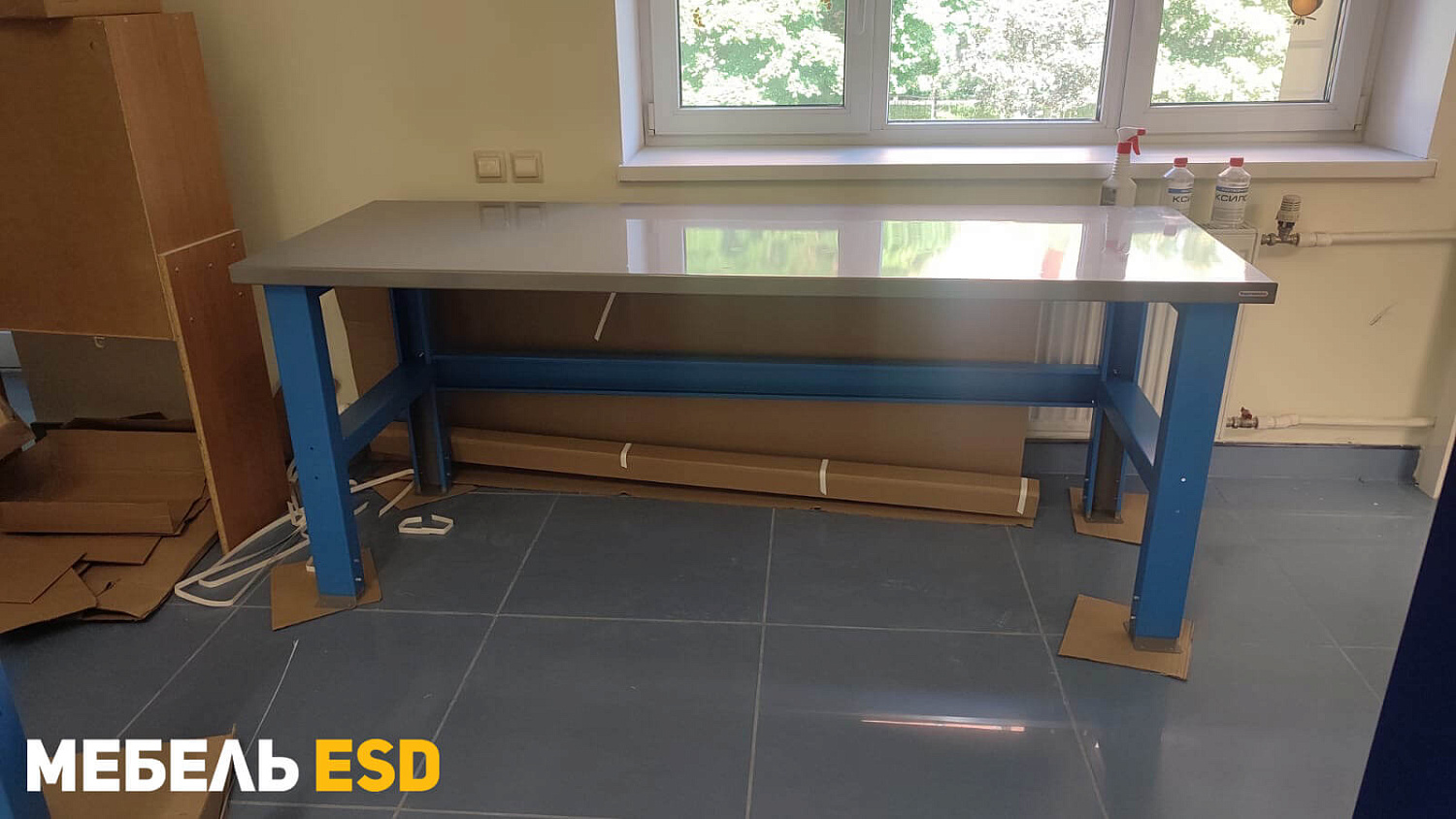 PLC 20.0-М Стол металлический на колесах 2000х700 мм